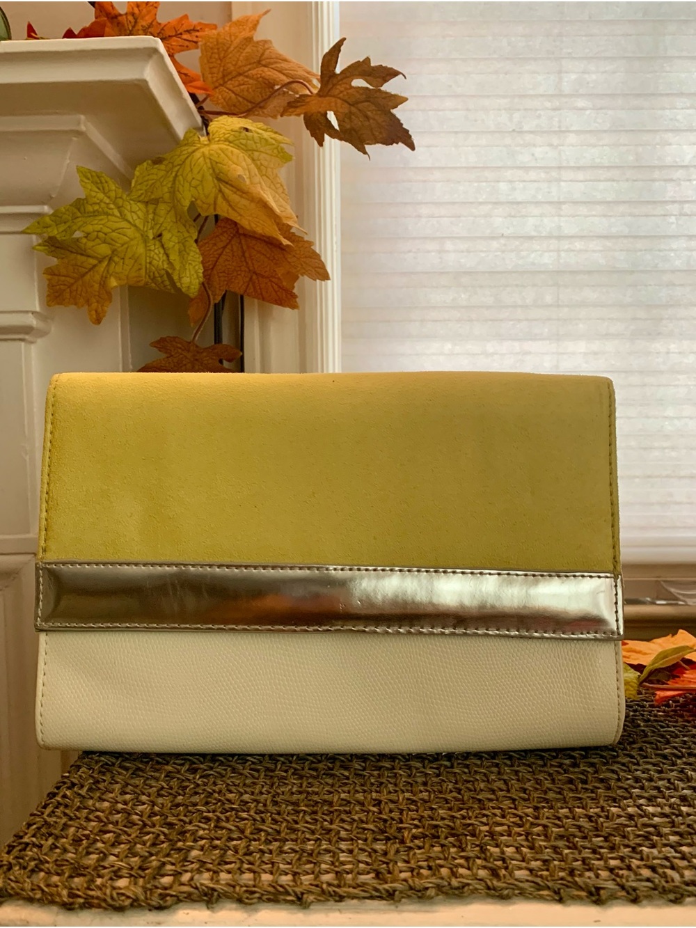 H&M NWT Colorblock Convertible Envelope Clutch Shoulder Bag